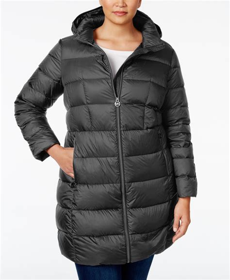 MICHAEL Michael Kors Women's Hooded Packable Down Puffer 